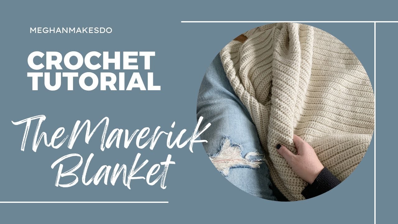 Easiest beginner crochet blanket pattern and tutorial, The Maverick Blanket Tutorial, easy crochet