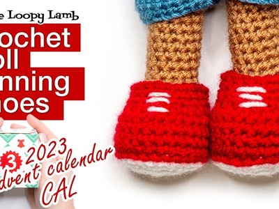 Easy Crochet Doll Shoes Tutorial - 2023 Amigurumi Advent Calendar CAL Week 5