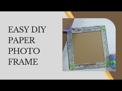 Easy diy paper photo frame | how to make | home decor