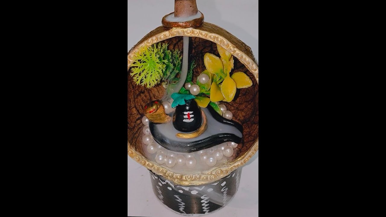 Easystepto make shivling|diy smoke fountain shivling|Mahashivratri craft|best out of waste|showpiece