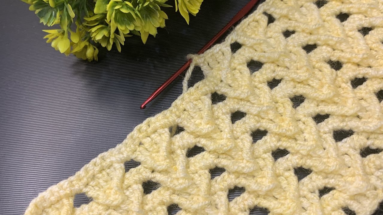 How to crochet a baby Blanket for beginners (super Easy & quick. Only 1 row to repeat)
