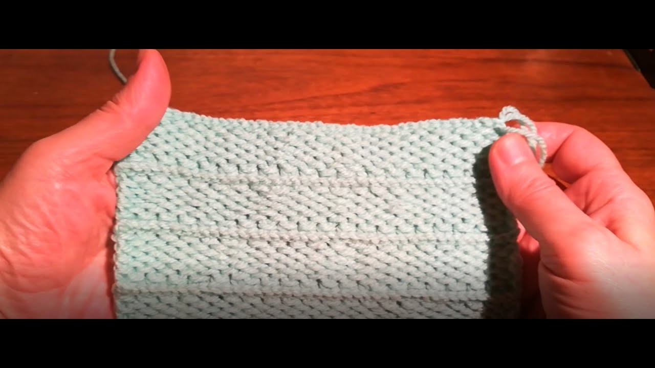 How to crochet a blanket  tunisian knitting with a normal  hook - (Nr.1)