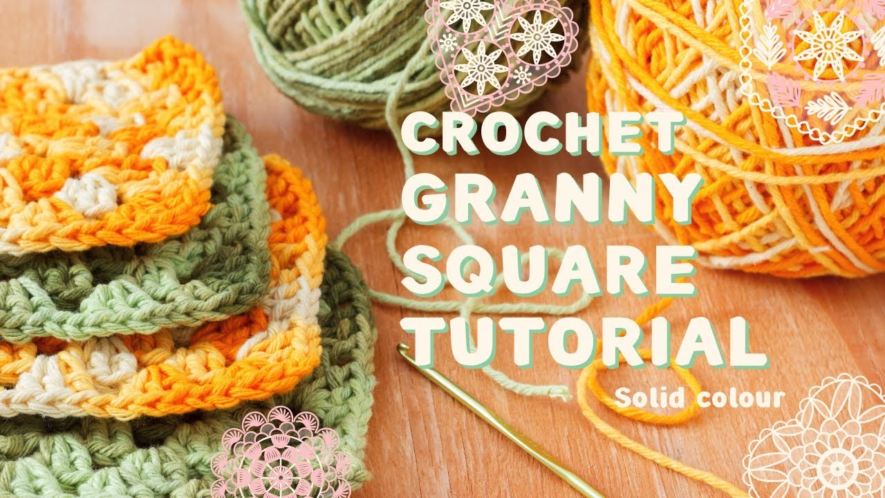 How to crochet a granny square | Absolute beginner | US terms