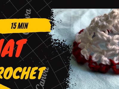 How to crochet a hat with simple design #crochet #crochettutorial