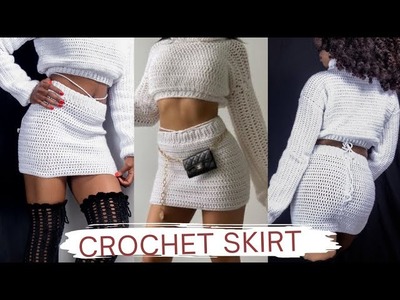 How to crochet a simple mini skirt
