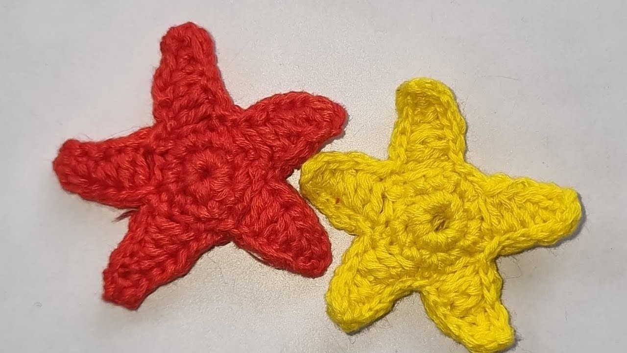 How to Crochet a Star Applique.Crochet Star by Archana Mistry