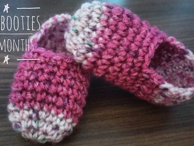 How to crochet baby booties (3-6 months) by gitanjali's tutorial