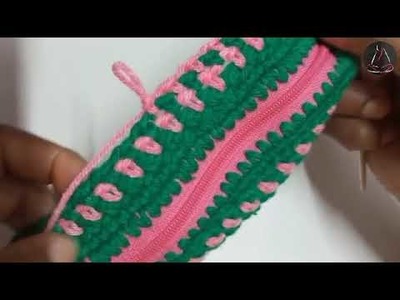 How to crochet new and easy design purse,good looking purse for beginner @ Sharada Creation