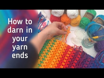 How to darn (sew) in your yarn ends | Crochet Tips & Tricks