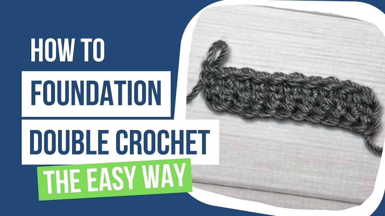 How to Foundation Double Crochet Right-Handed (FDC) the Easy Way