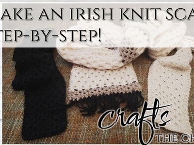 Make an Irish-knit scarf with me step-by-step with Dollar Tree yarn