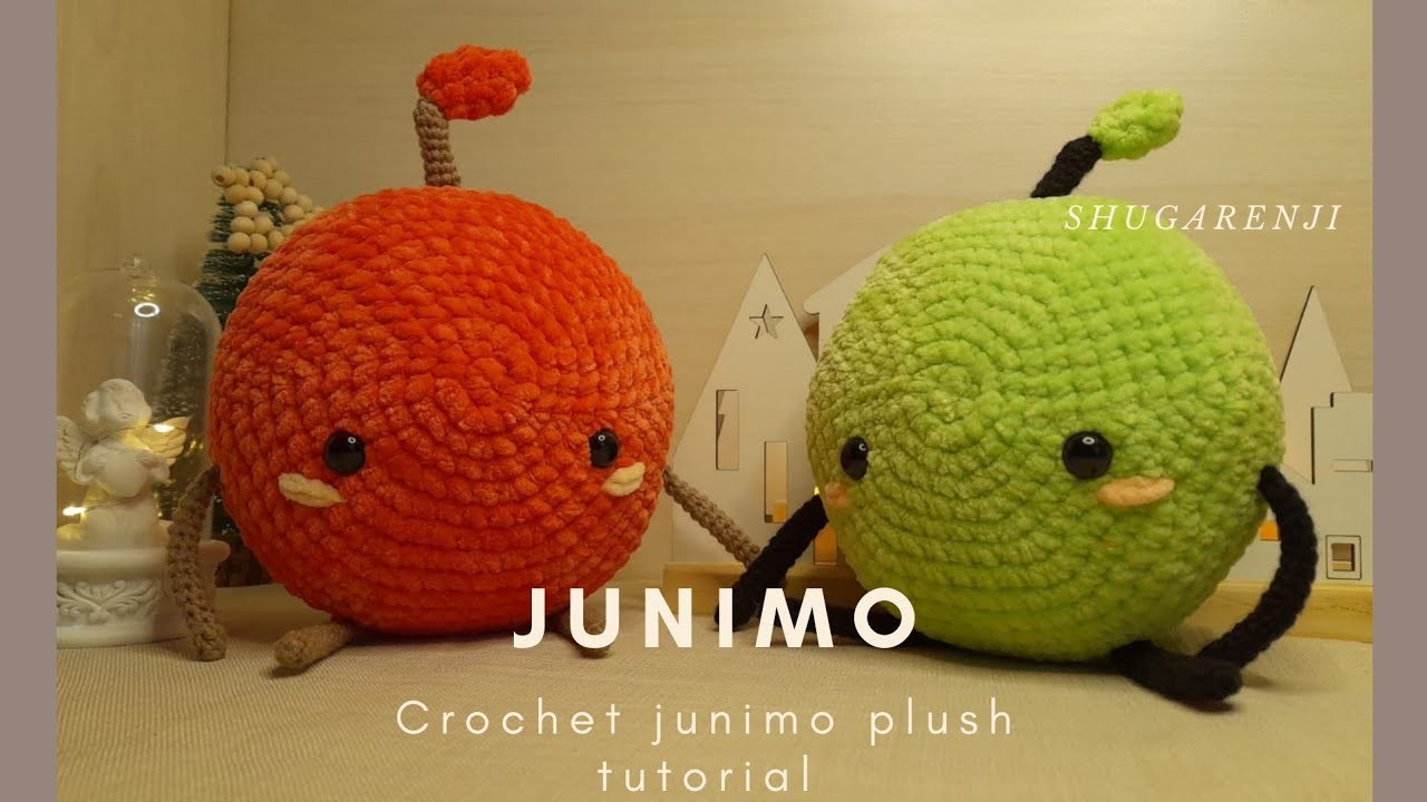 PART 1: How to crochet Junimo Plush ????????❤ crochet cutie apple plushies tutorial ❤