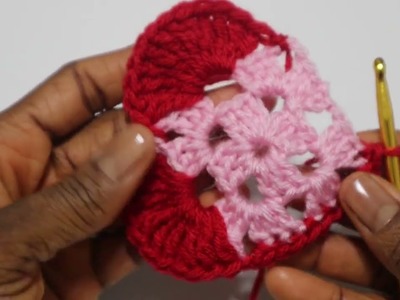 PERFECT ???? How to Crochet a granny square heart | Gift Coaster Crochet | small but meaningful gift