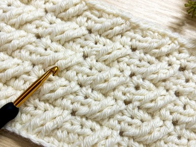 PERFECT!???? UNUSUAL Crochet Pattern! ✅ Very EASY and BEAUTIFUL Crochet Stitch for Beginners