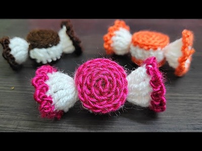 QUICK CROCHET | Chocolate Candy #knitting a sweet candy #crochet handwork tığ işi şeker