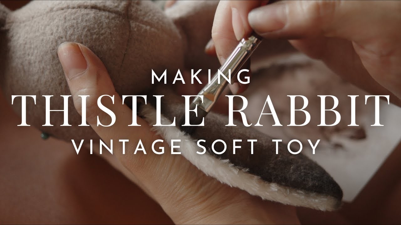 Rabbit Doll????How to Sew a Vintage Style Bunny Plush ∘ ☽ ༓ ☾ ∘ Ruffled Dress, Coat, and Fox Satchel