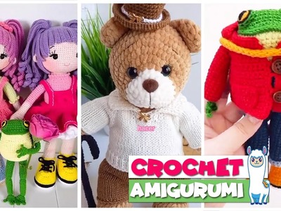 TikTok Crochet  Amigurumi ???? P L U S H I E S  ???? Compilation 145 |  @blu_llama