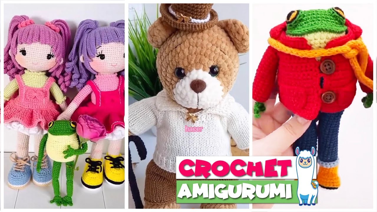TikTok Crochet  Amigurumi ???? P L U S H I E S  ???? Compilation 145 |  @blu_llama