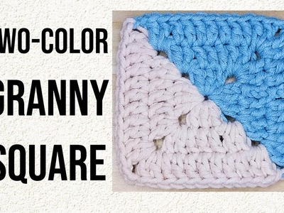 Two-Color Granny Square Crochet Tutorial - 8 of 365 Days of Granny Squares