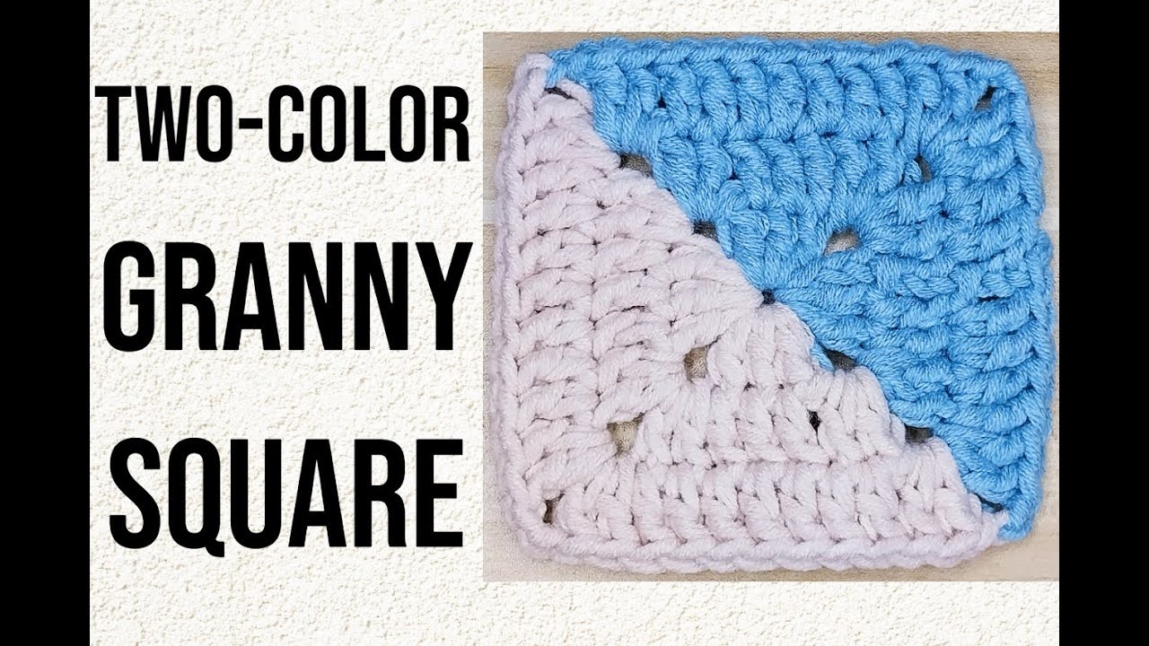 Two-Color Granny Square Crochet Tutorial - 8 of 365 Days of Granny Squares