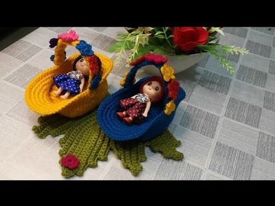 Unique idea???? Baby easy chair made by Crocket#crochet #decoration#homedesign#croche#artwork#artist