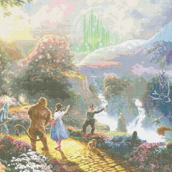 Wizard of Oz inspirated to Kink@de Cross Stitch Pattern Pdf 496 * 310 stitches E196