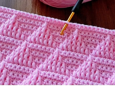 Wonderful Crochet Pattern for Blanket, Bag and Sweater! Very Easy Crochet Stitch for Beginners