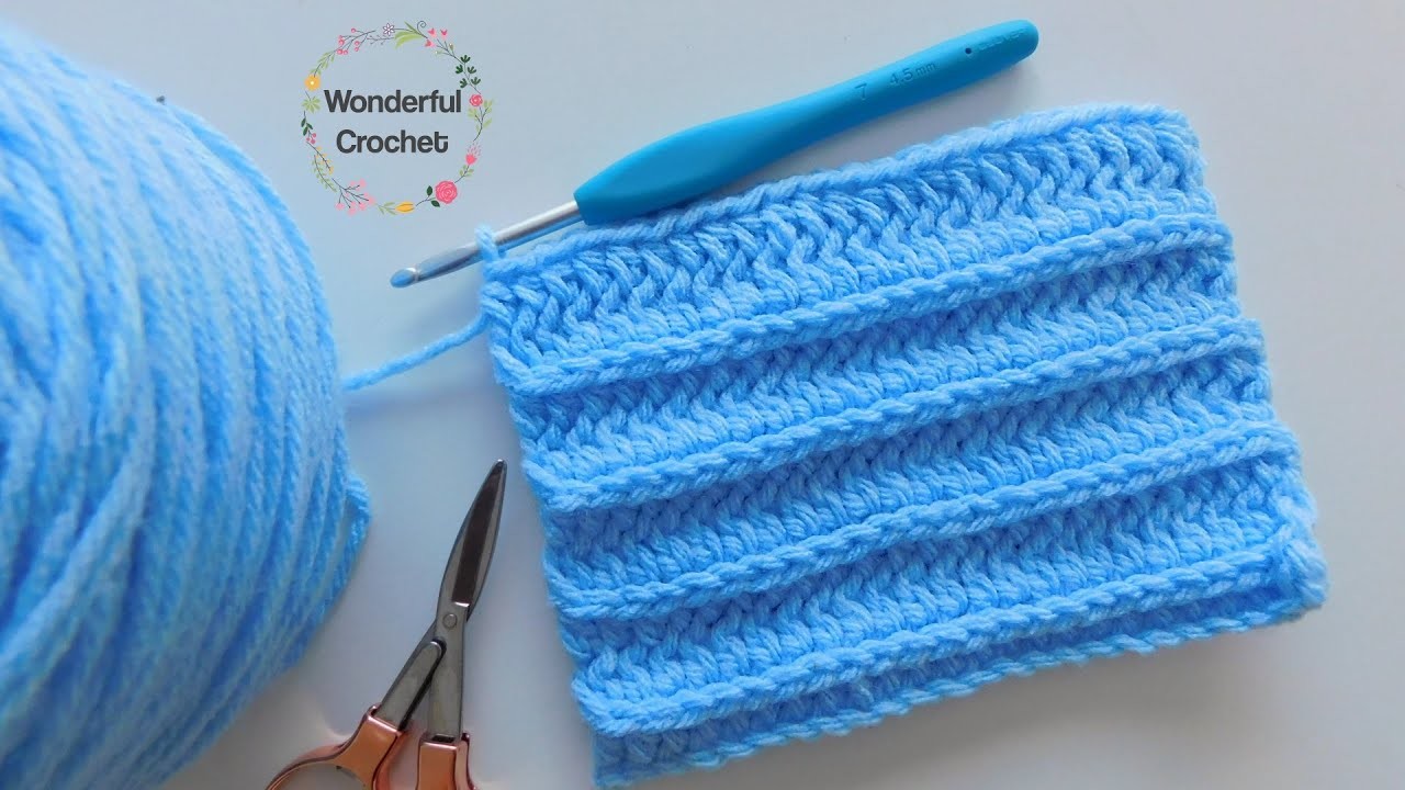 Wonderful Crochet STITCH. Easy crochet for beginners. Crochet patterns. How to crochet ✨