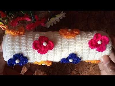 Wow! look what I did with used bottle.Super crochet idea.Beauty of Crochet