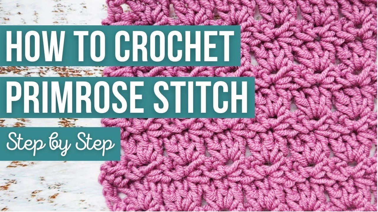 A super easy 2 rows repeat, the prim stitch #crochettutorial #crochetstitches