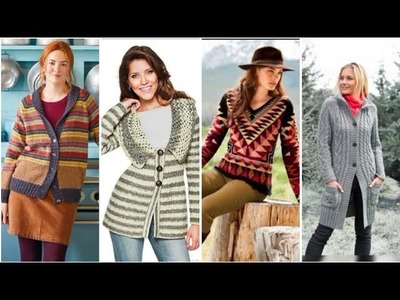 Amazing and Gorgeous crochet knitting cardigan jumper jacket sweater designs for ladie 2023