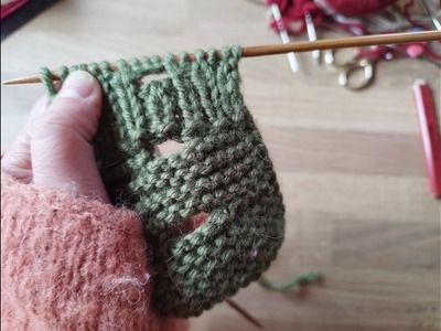 Beautiful horizontal buttonhole (two ways of knitting)
