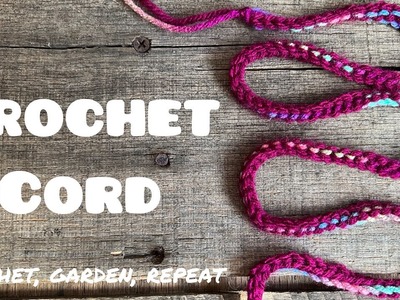 Crochet Cord (Crochet Purse Strap) ???? Crochet, Garden, Repeat