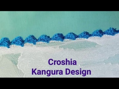 Croshia Kangura Design, Croshia SE Kangura Banana, Crochet Lace Design for Biggener, Simple Lace