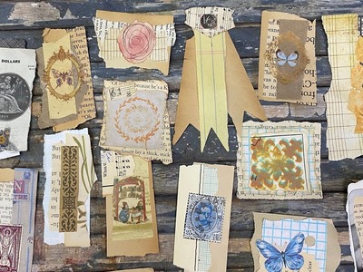 Day 93: Scrappy Paper Cluster Embellishments #100dayproject
