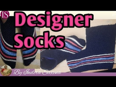 ( DIY ) Designer Socks | Beautiful and stylish Socks |Indira's Creations