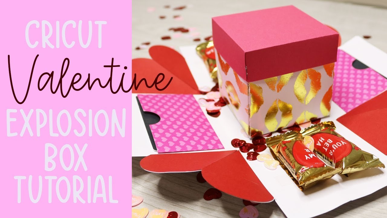 DIY Valentine's Day Explosion Box with Free SVG Files