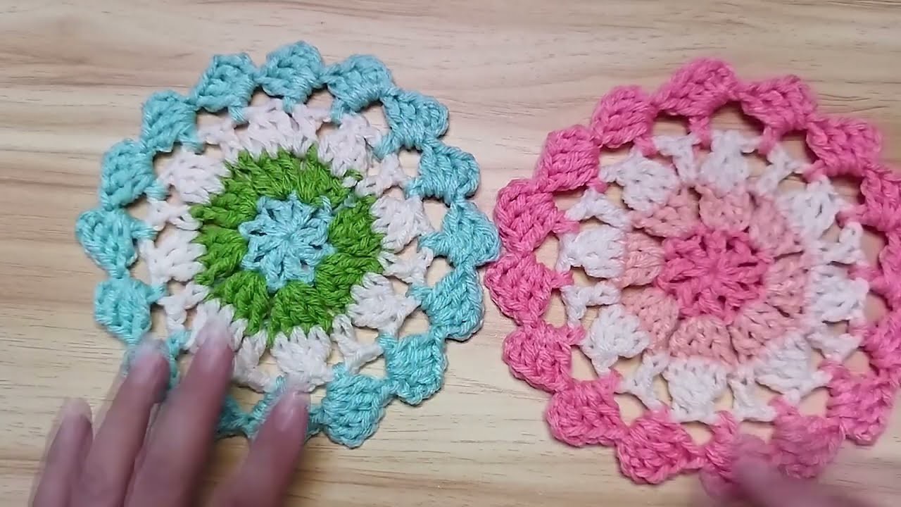 Easy Crochet Coaster Pattern for Beginners
