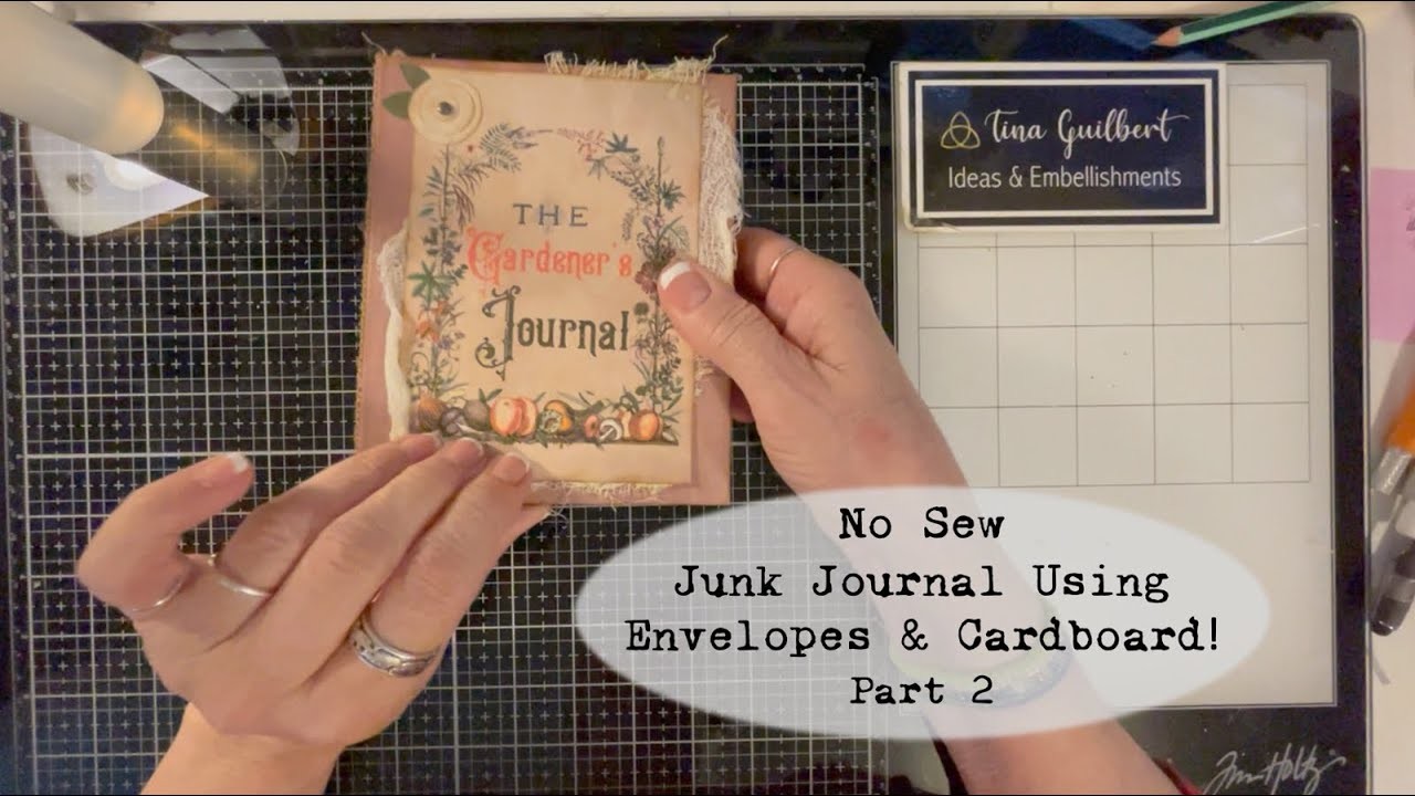 EASY NO SEW JUNK JOURNAL FROM ENVELOPES! (Part 2)