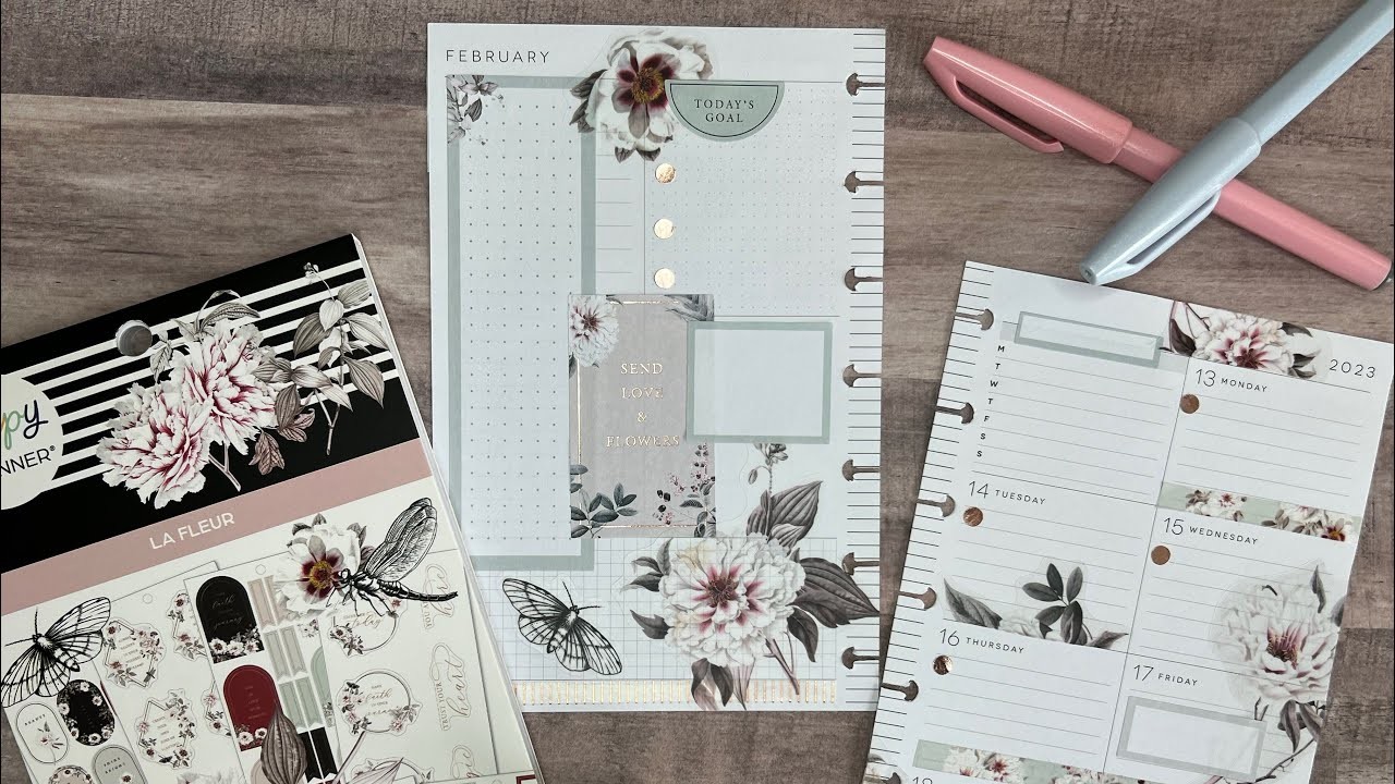 Happy Planner Mini Dashboard Social Media | Plan with Me | Feb 13 - Feb 19 | Happy Planner LaFleur