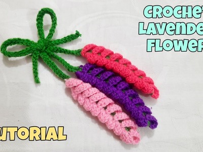 How to A Crochet Lavender Flower Tutorial | Crochet Flower