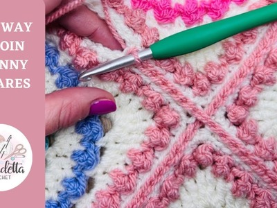 HOW TO JOIN GRANNY SQUARES. The Prettiest - Easiest WAY ????