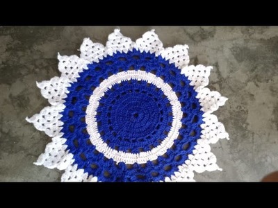 How to make beautiful crochet tablemate | sunflower tablemate | simple diy | woolencrafts