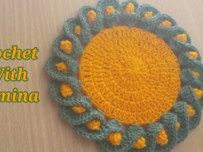 How to make crochet motif. very easy crochet tutorial by @CrochetWithSamina9481