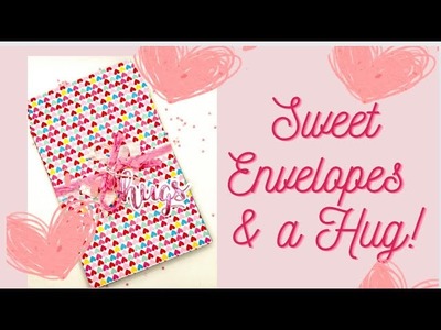 HOW TO MAKE SWEET ENVELOPES & A HUG! HOW TO MAKE POLICY ENVELOPES! #craftycraftsbydeanna