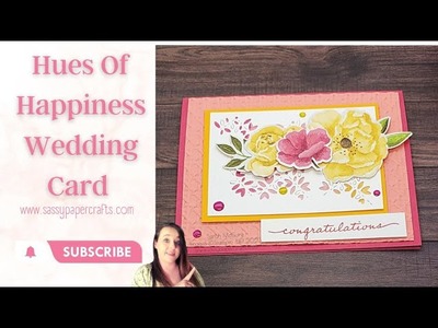 Hues Of Happiness Wedding Card