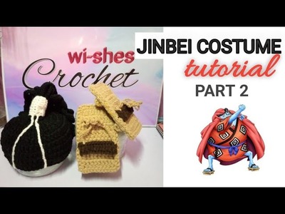 JINBEI CROCHET TUTORIAL part 2 ( wig. geta sandals )