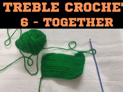 LEARN HOW TO TREBLE CROCHET 6 TOGETHER FOR BEGINNERS. #YOURSELAILAB #CROCHET ????????????????