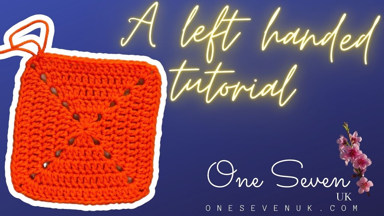 ???? LEFT HANDED CROCHET: HOW TO MAKE A SOLID CROCHET GRANNY SQUARE