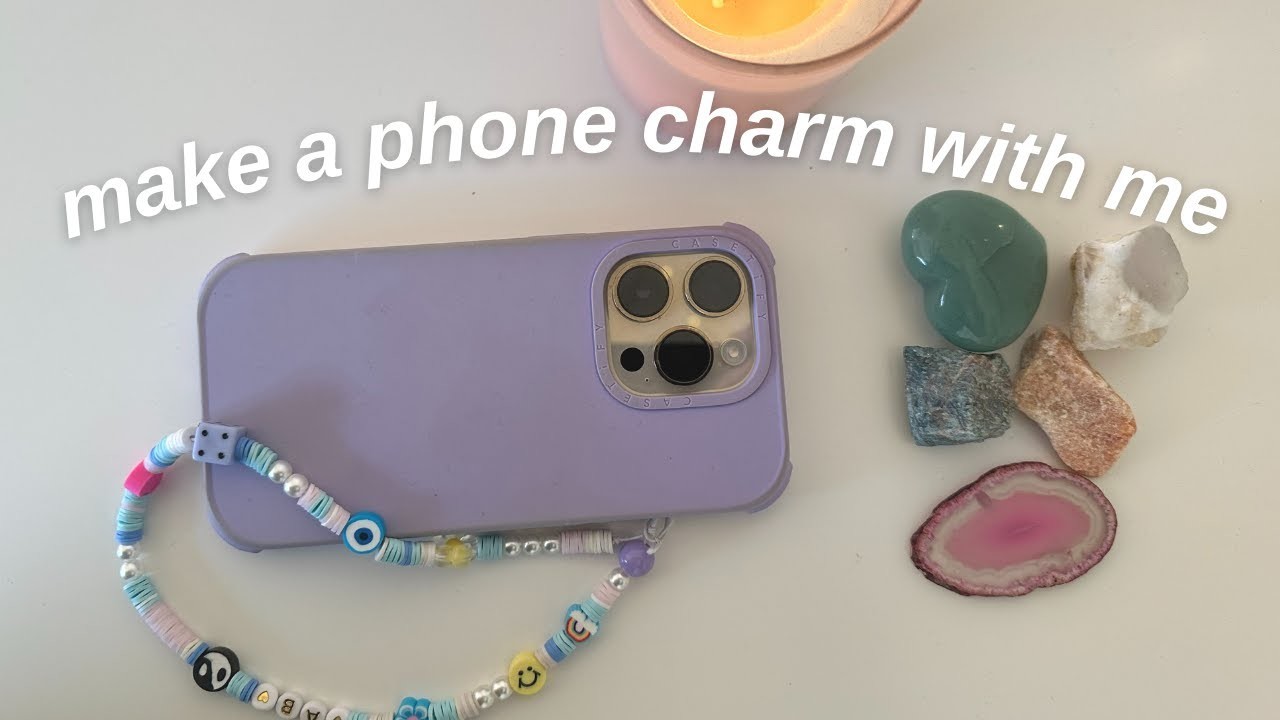 Make a phone charm with me - pinterest inspired ????